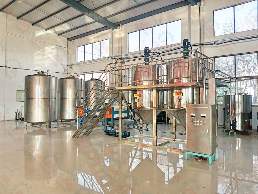 山東曇山核桃油精煉設(shè)備全套案例分享