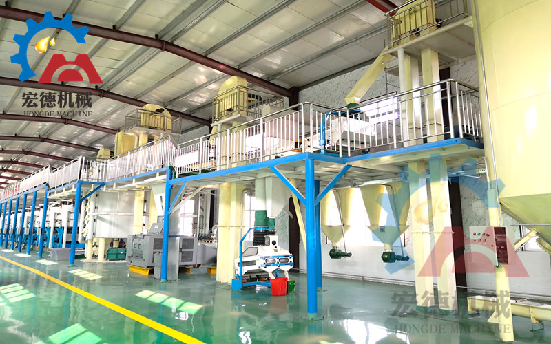 宏德預(yù)處理、壓榨車間安裝現(xiàn)場(chǎng)