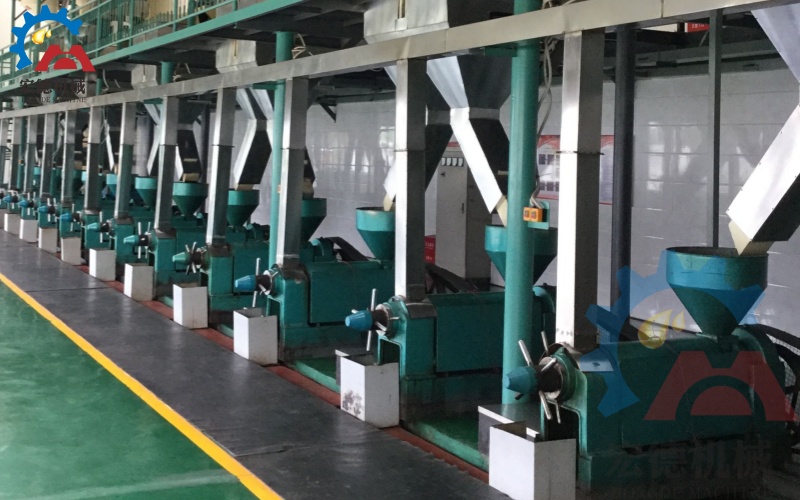 菜籽榨油生產(chǎn)線客戶現(xiàn)場